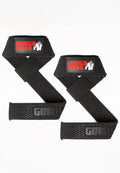 Padded Silicone Lifting Straps - Black