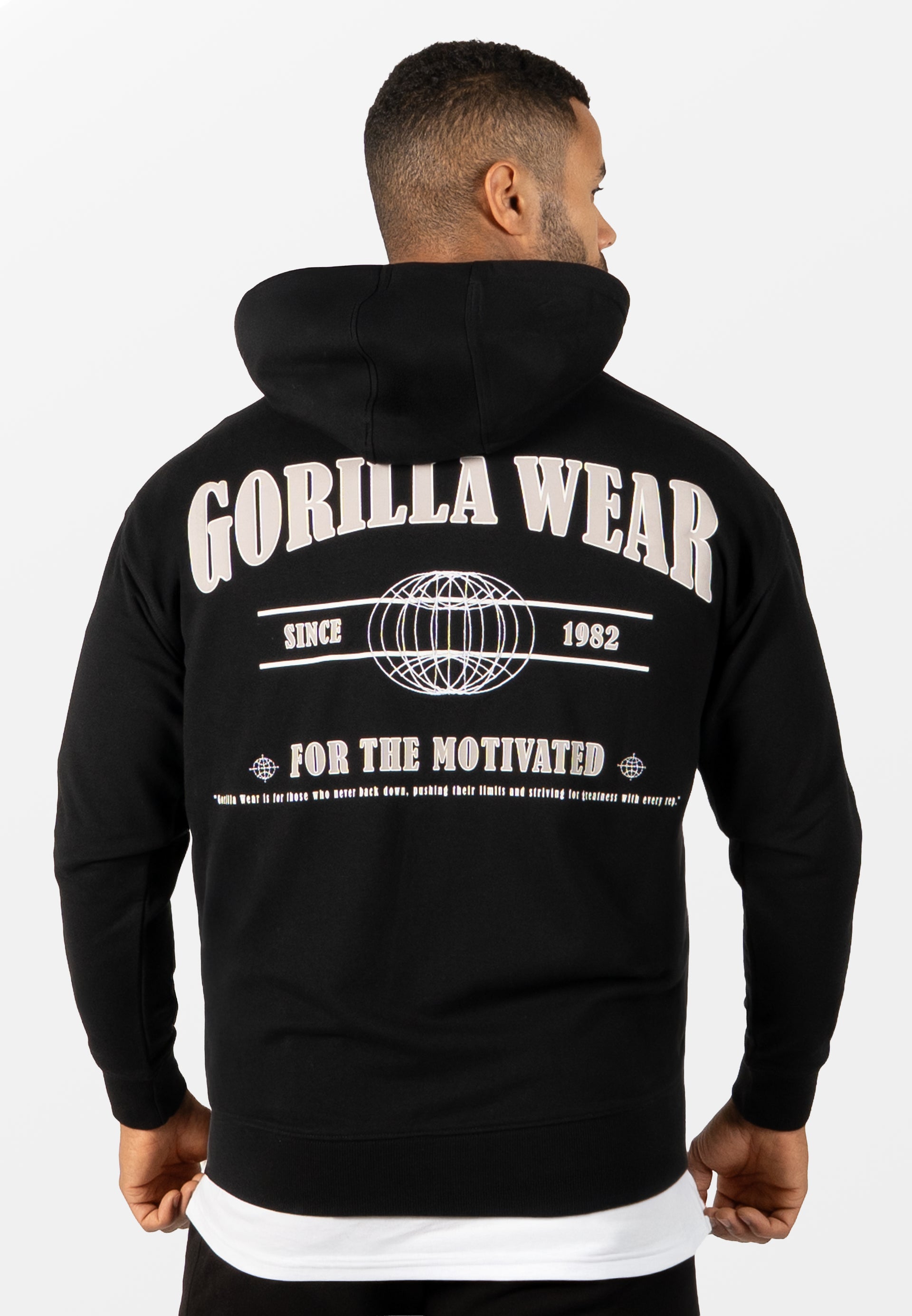 Scofield Zipped Hoodie - Black