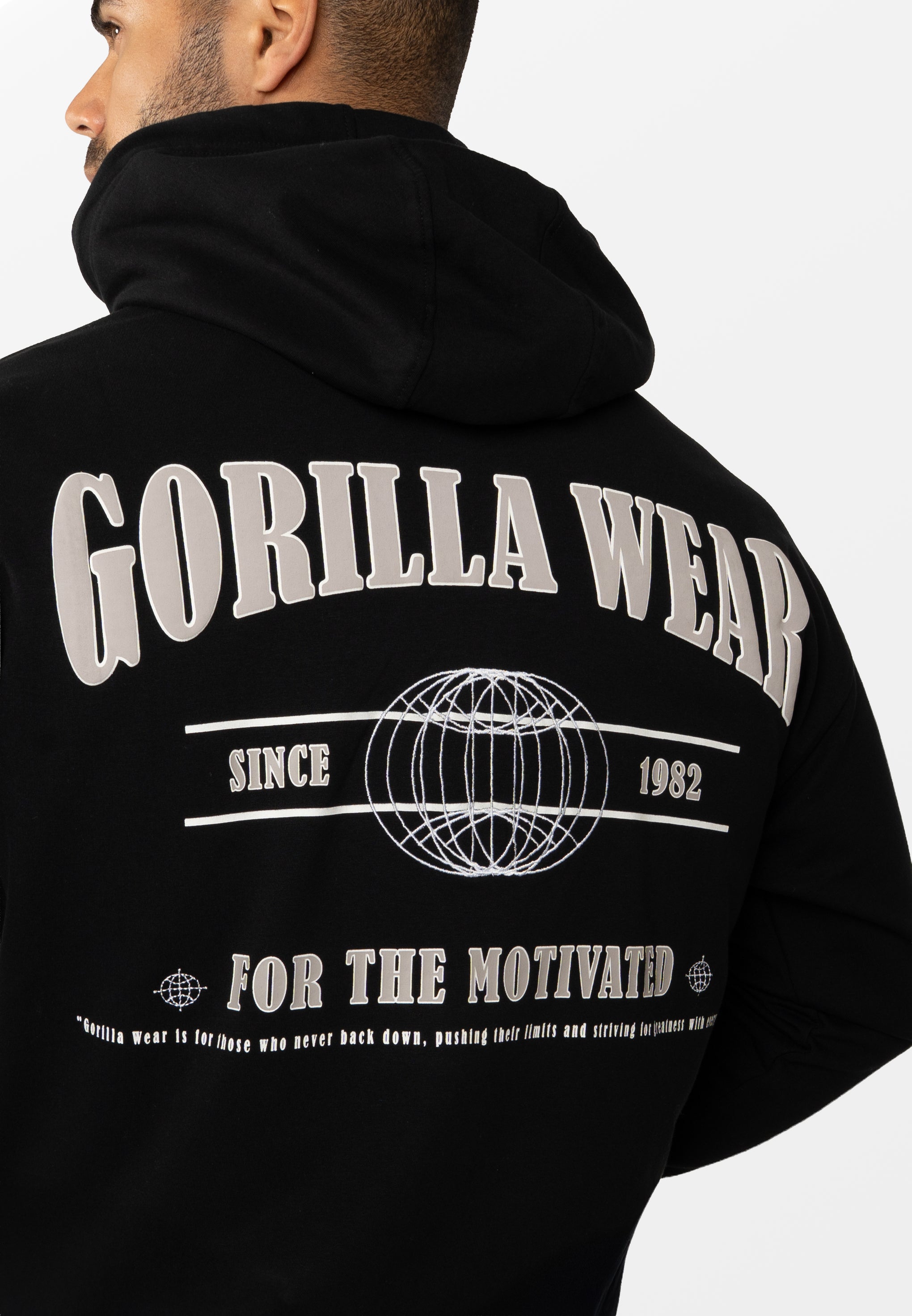 Scofield Zipped Hoodie - Black
