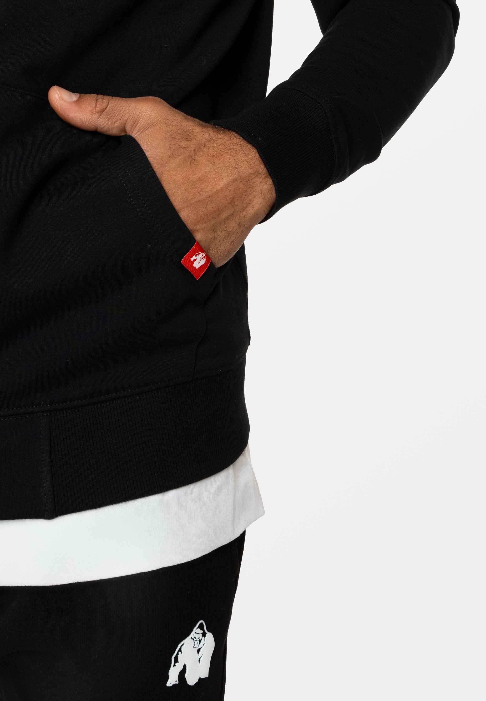 Scofield Zipped Hoodie - Black