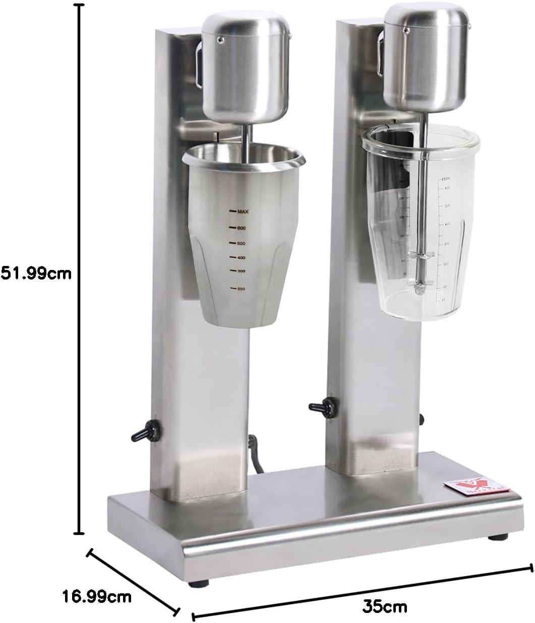 Professional mixer for protein shakes, milkshakes, cocktails, frappes, or smoothies