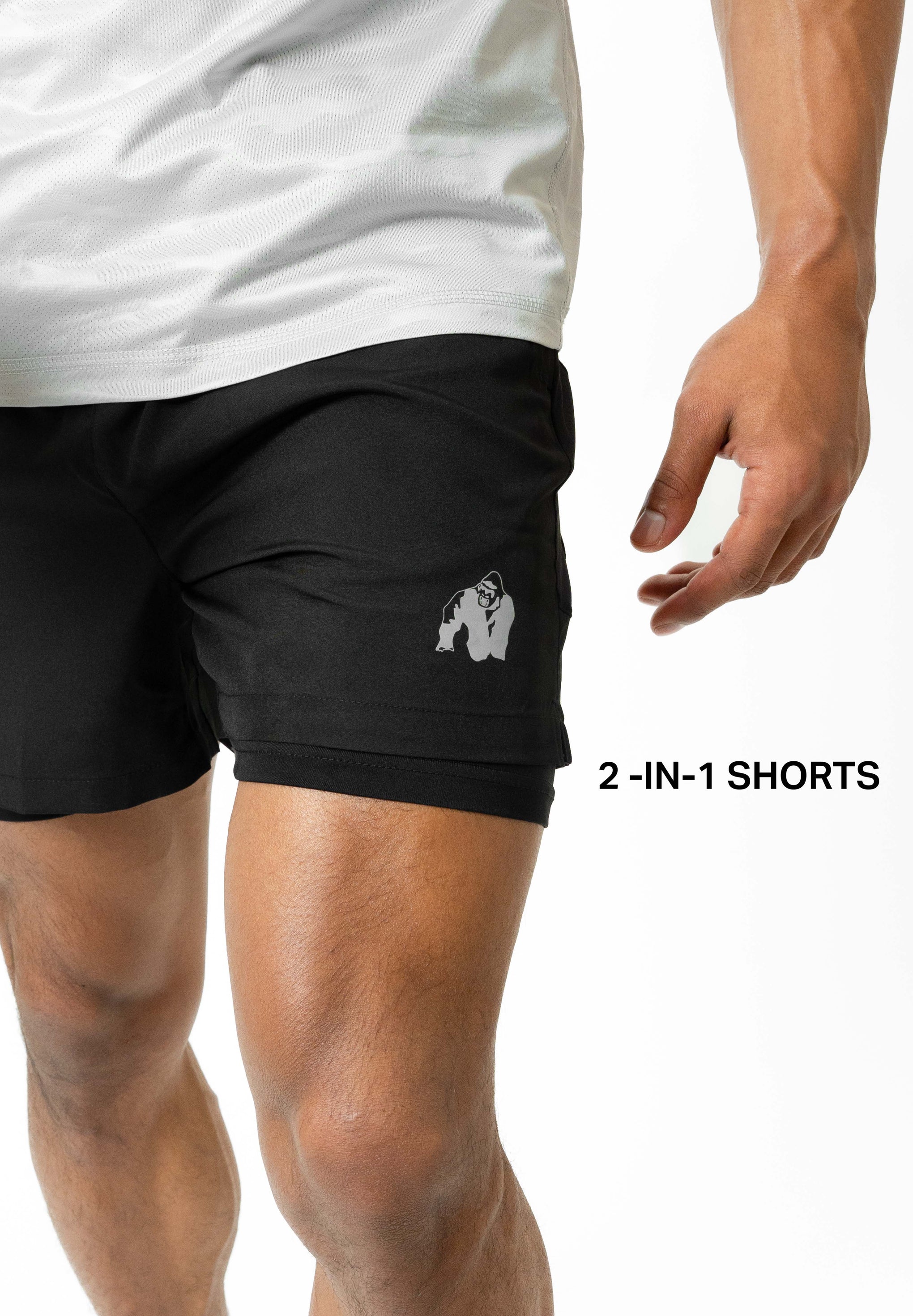 Lowell 2-In-1 Shorts - Black