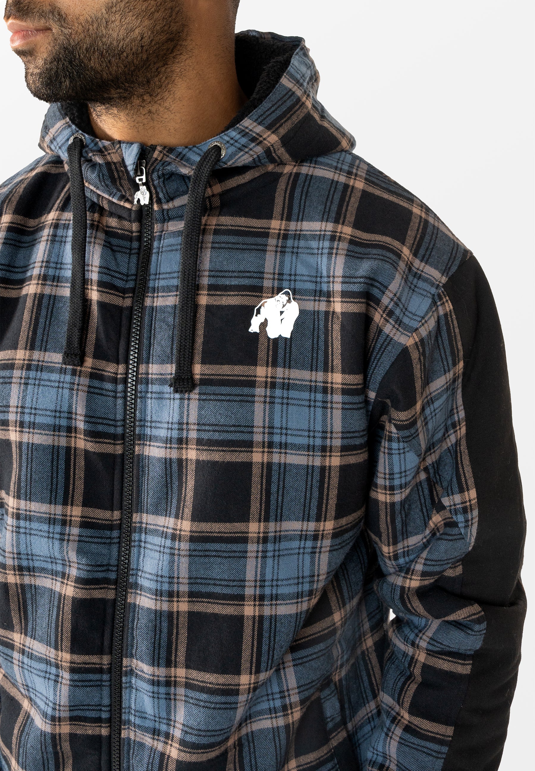 Kenton Jacket - Black/Blue