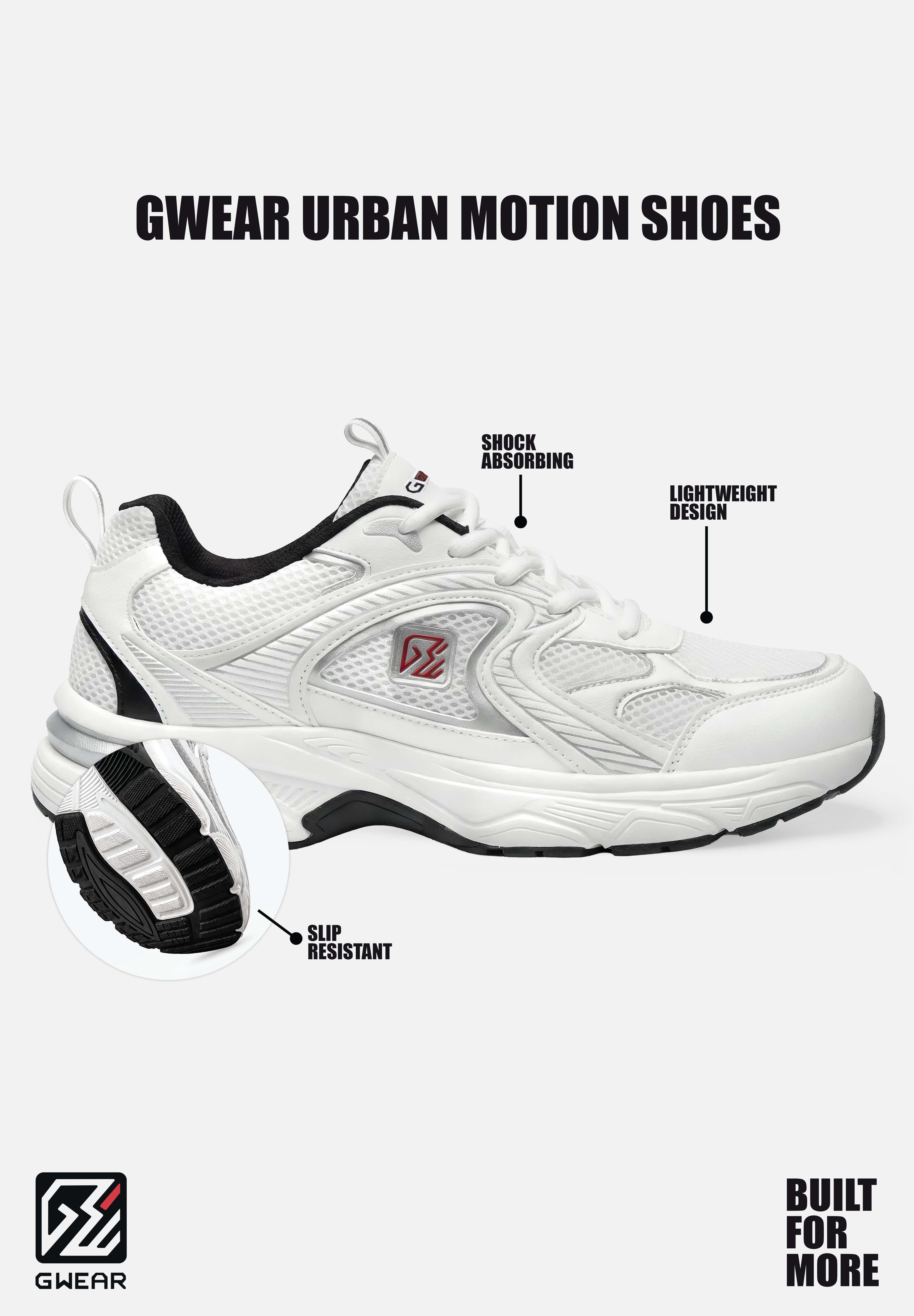 Këpucë Gwear Urban Motion - E bardhë