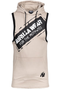 Loretto Hooded Tank Top - Beige