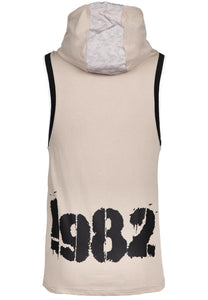 Loretto Hooded Tank Top - Beige