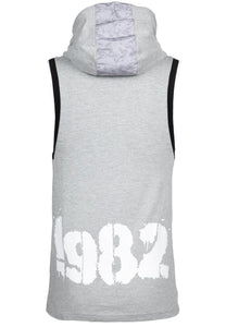 Loretto Hooded Tank Top - Gray Melange