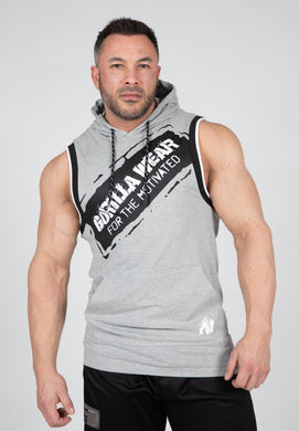 Loretto Hooded Tank Top - Gray Melange