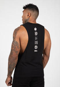 Lopez Drop Armhole Tank Top - Black