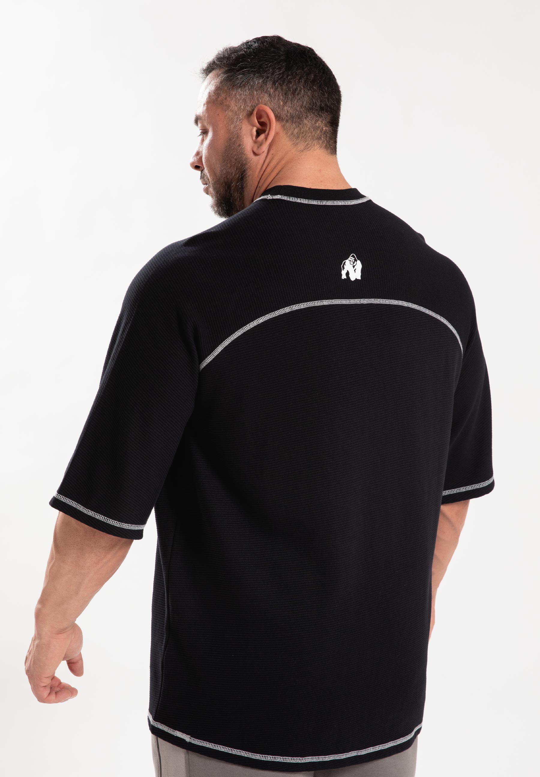 Bluza T-Shirt "Finley" e Gjerë - E Zezë/Gri