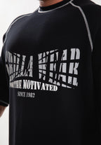 Bluza T-Shirt "Finley" e Gjerë - E Zezë/Gri