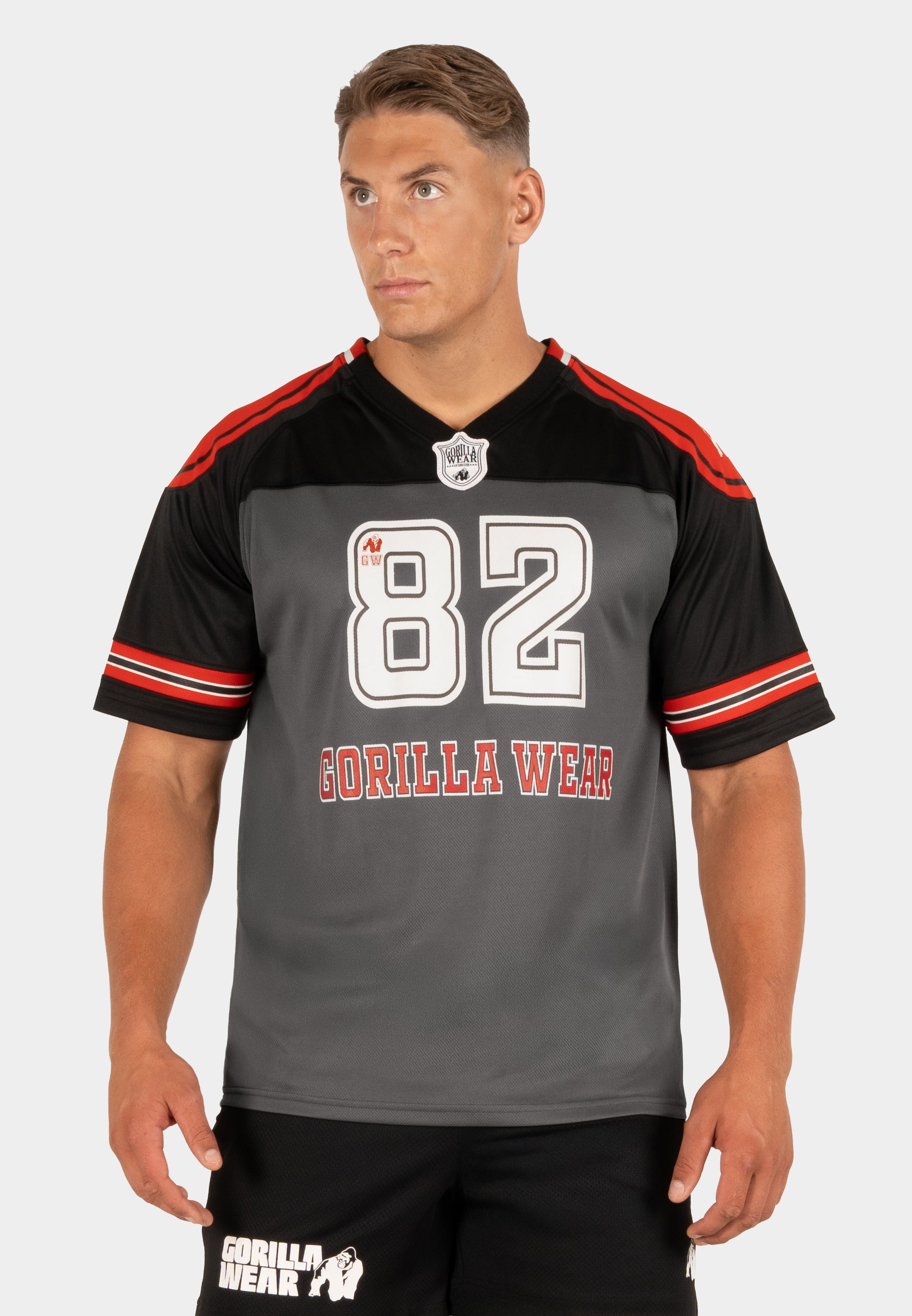 Tyler Football Jersey - Black/Red