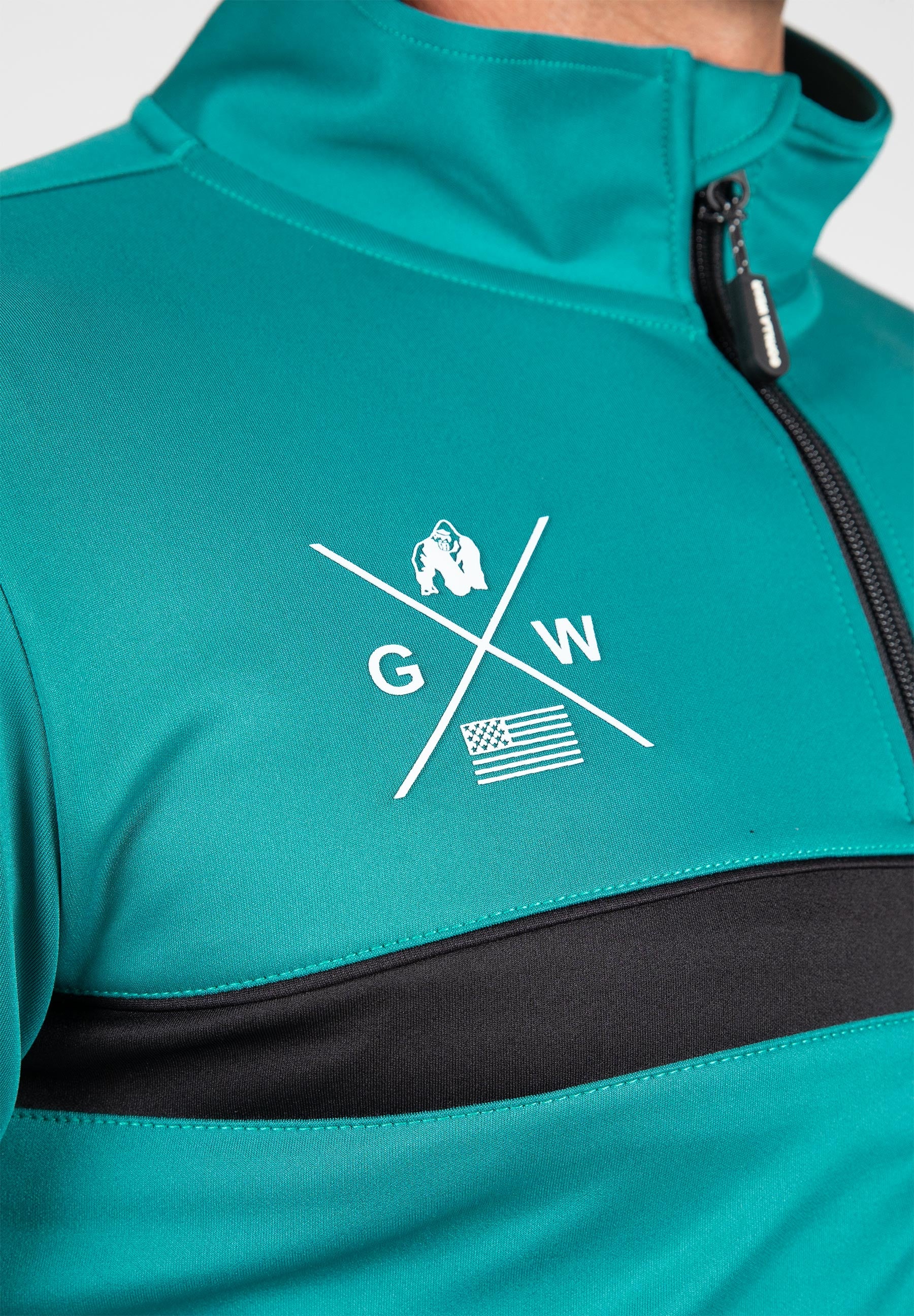Vernon Track Jacket - Teal Green