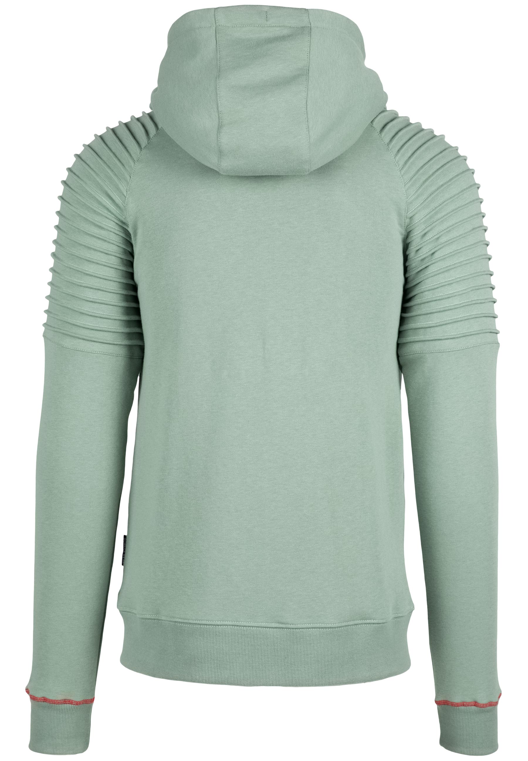 Georgia Zipped Hoodie - Green