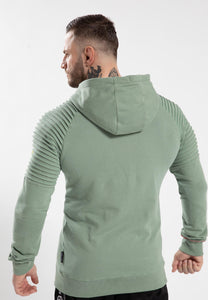 Georgia Zipped Hoodie - Green