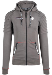 Georgia Zipped Hoodie - Gray