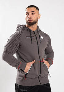 Georgia Zipped Hoodie - Gray