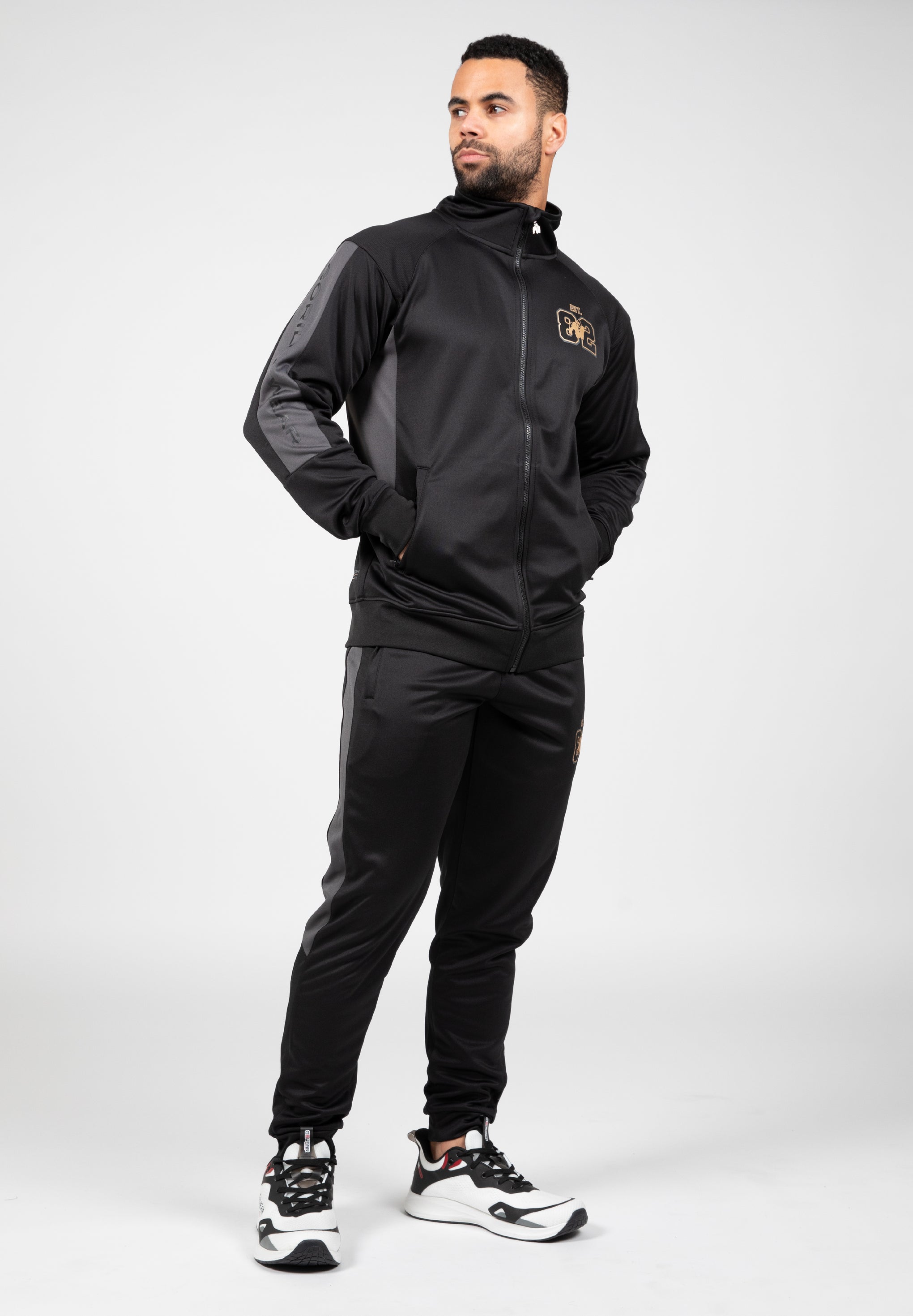 Devon Training Jacket - Black/Gray