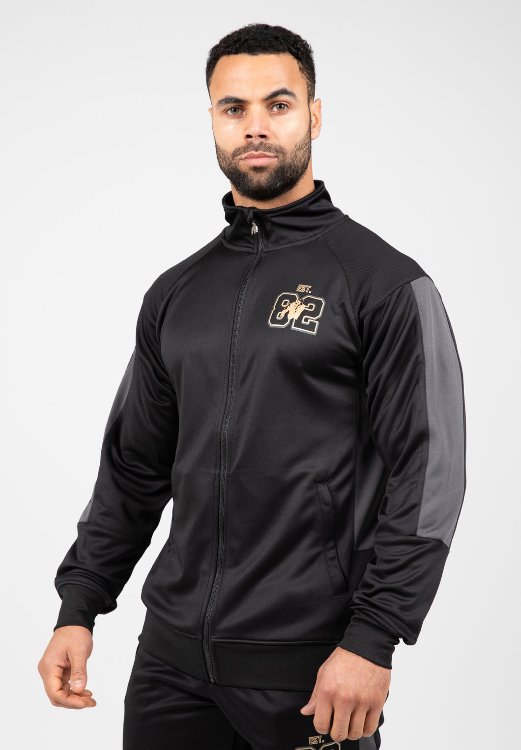 Devon Training Jacket - Black/Gray