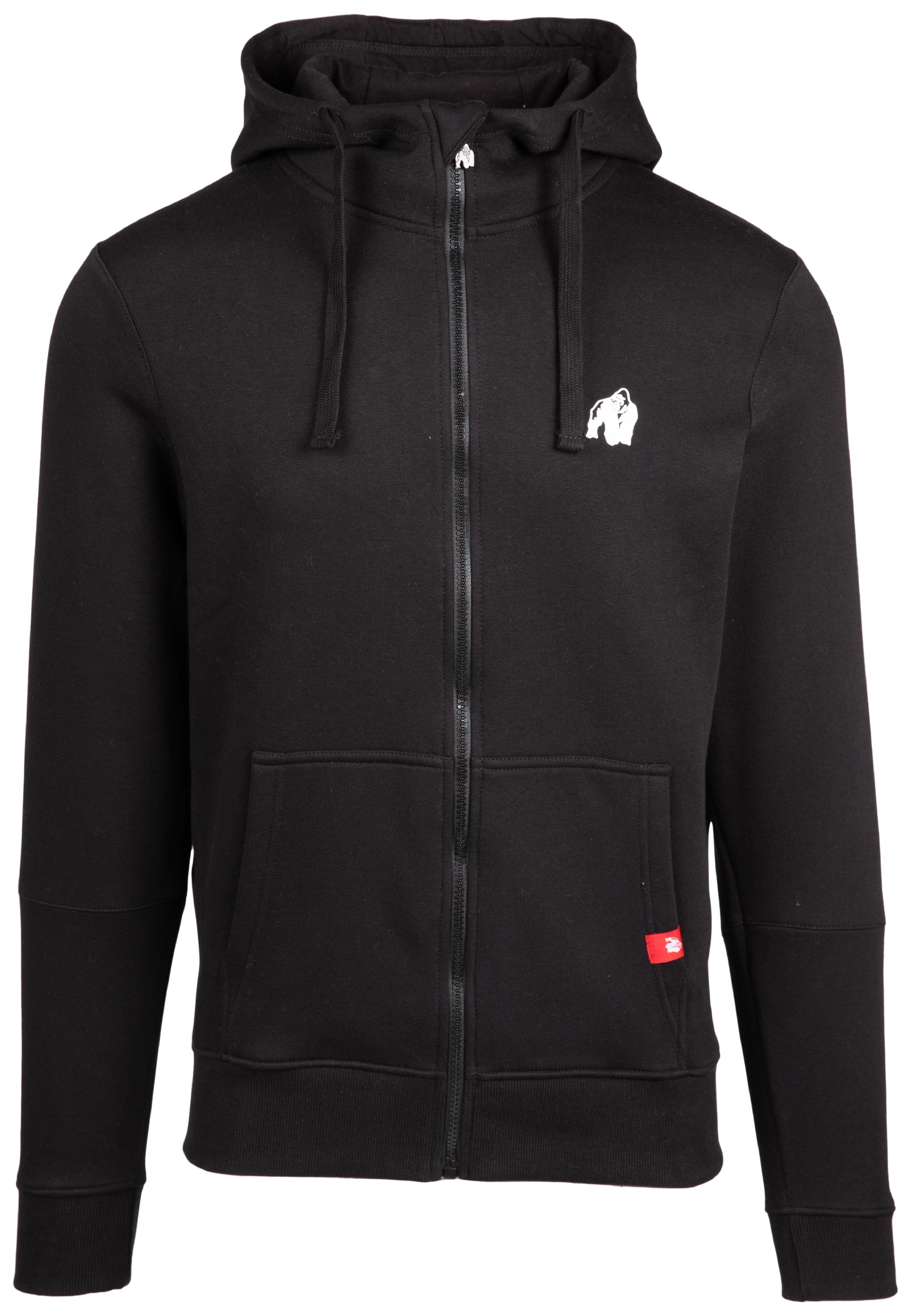 Leon Zipped Hoodie - Black