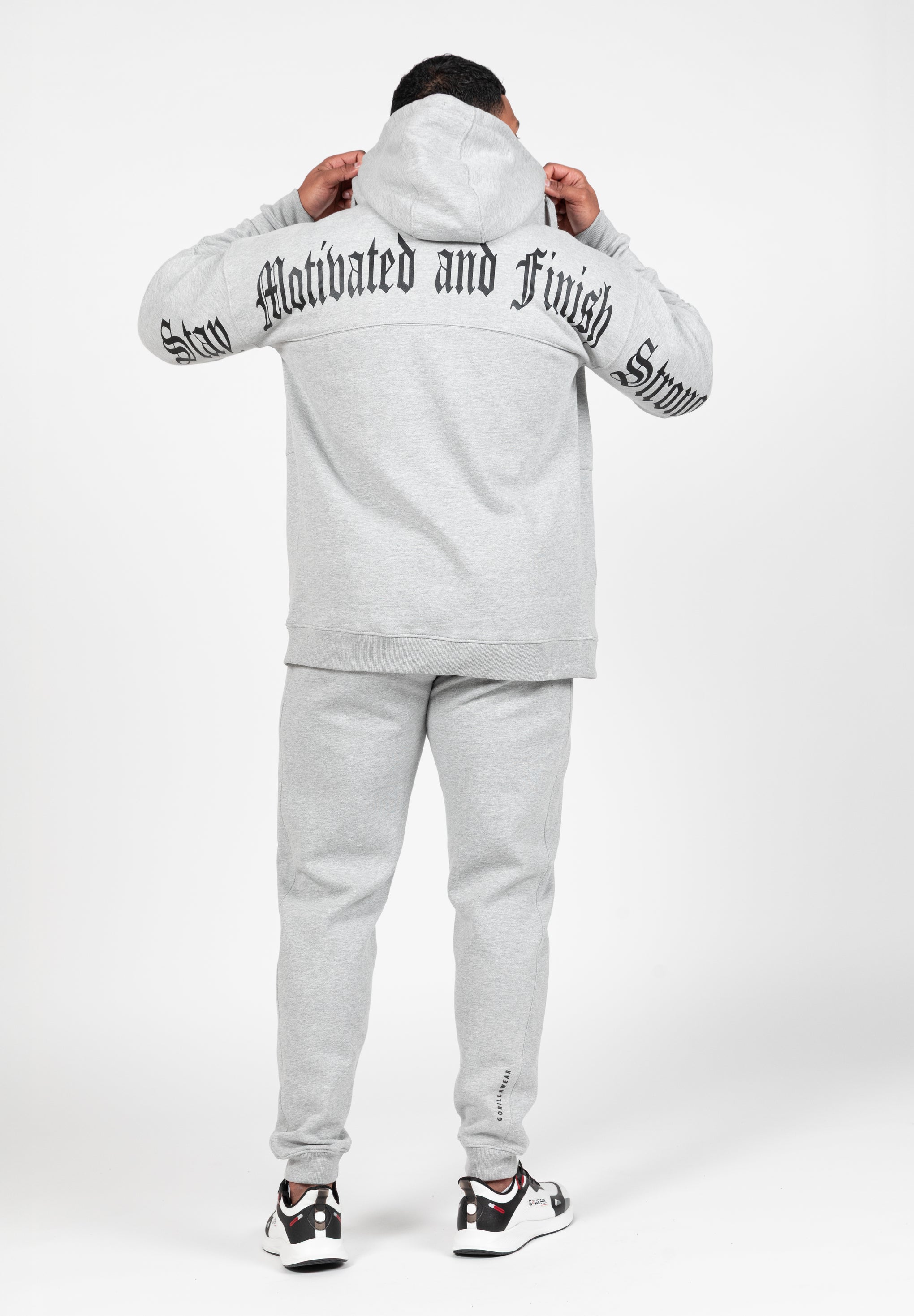 Utah Zipped Hoodie - Light Gray Melange
