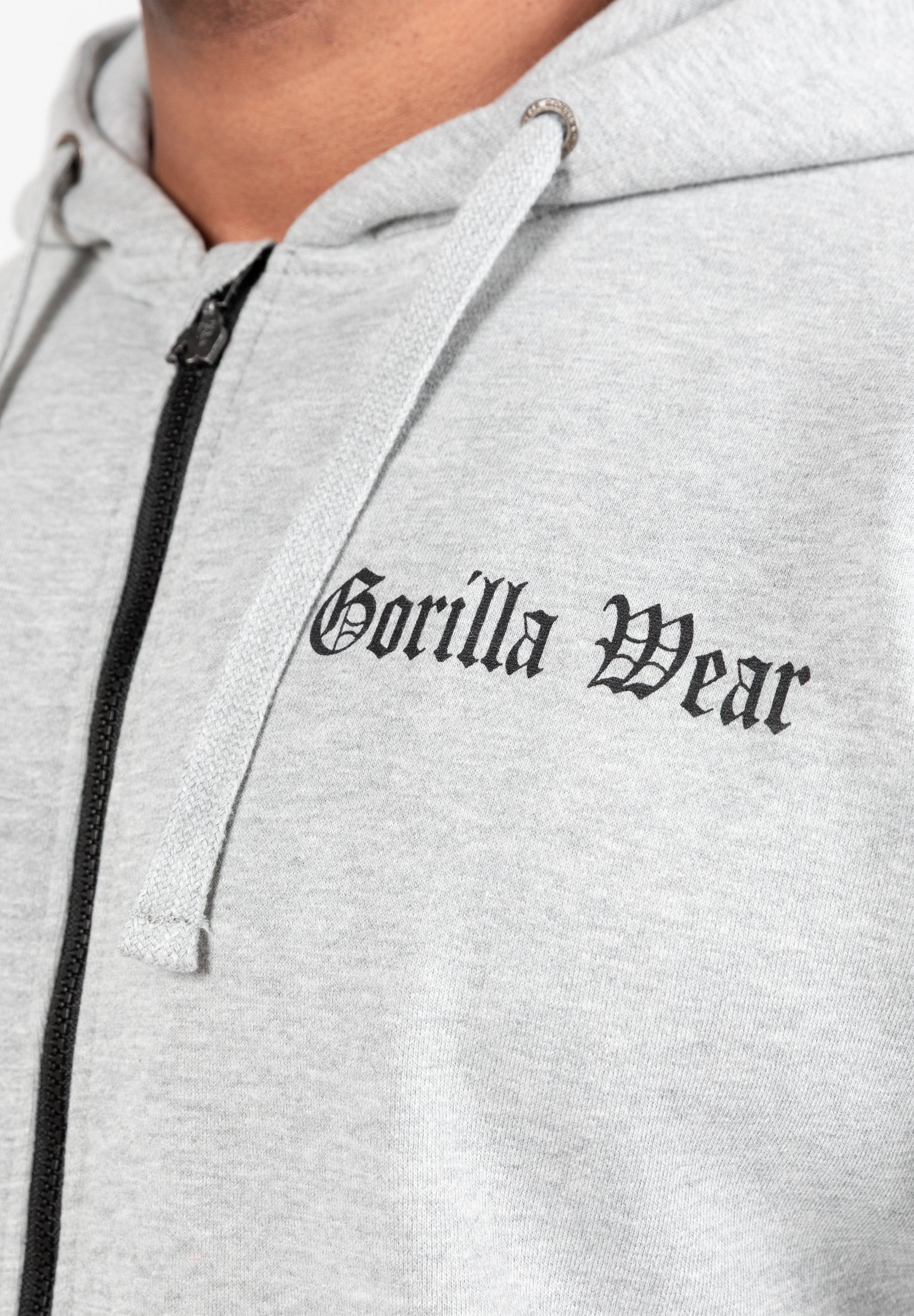 Utah Zipped Hoodie - Light Gray Melange