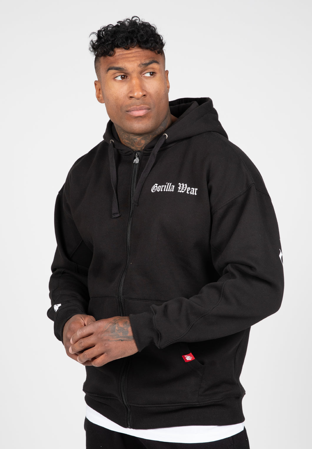 Utah Zipped Hoodie - Black
