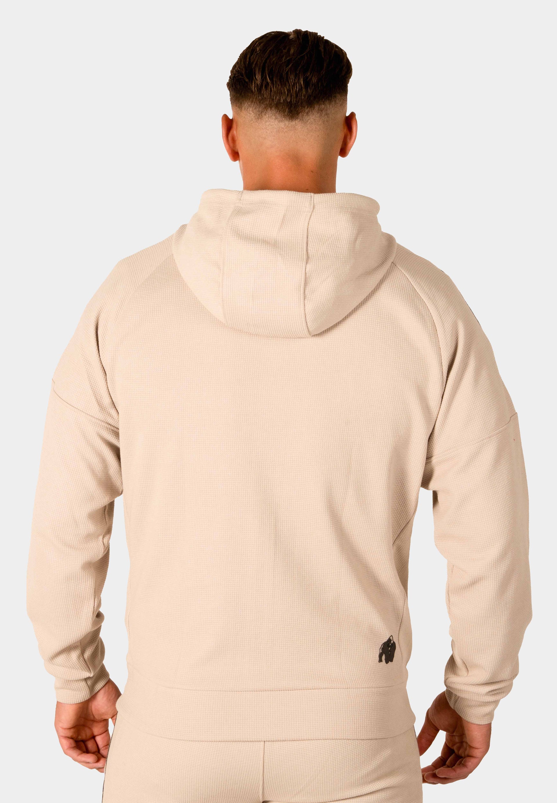 Harvey Hooded Track Jacket - Beige