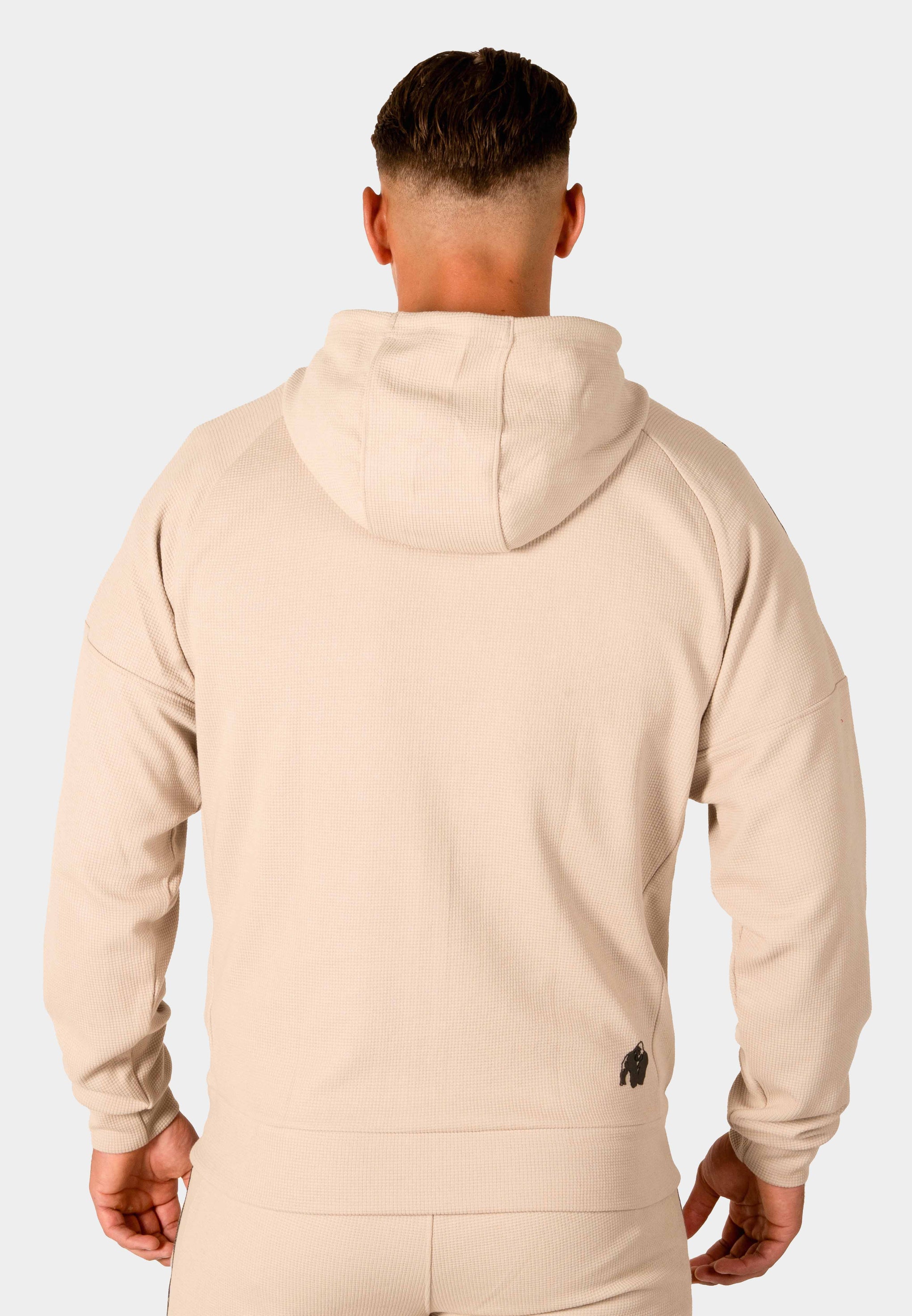 Harvey Hooded Track Jacket - Beige