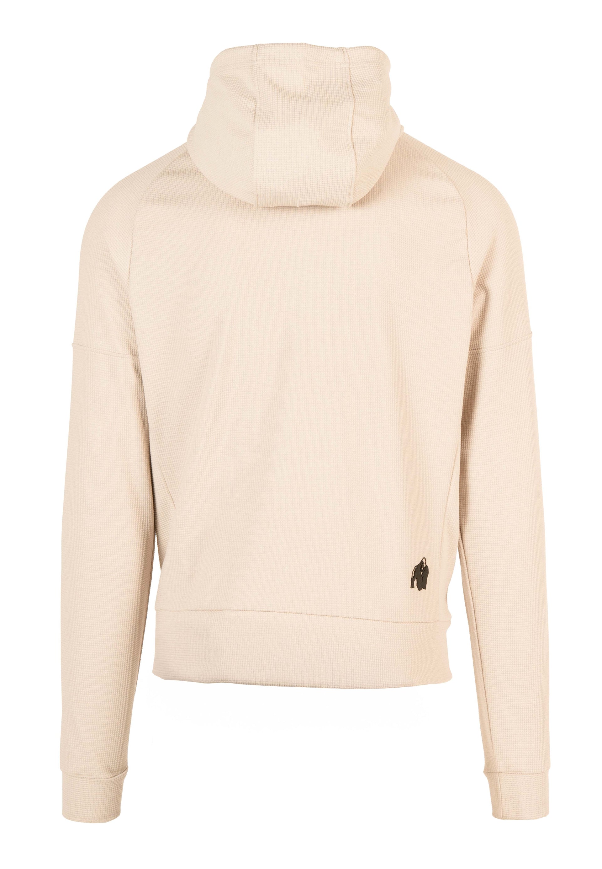 Harvey Hooded Track Jacket - Beige