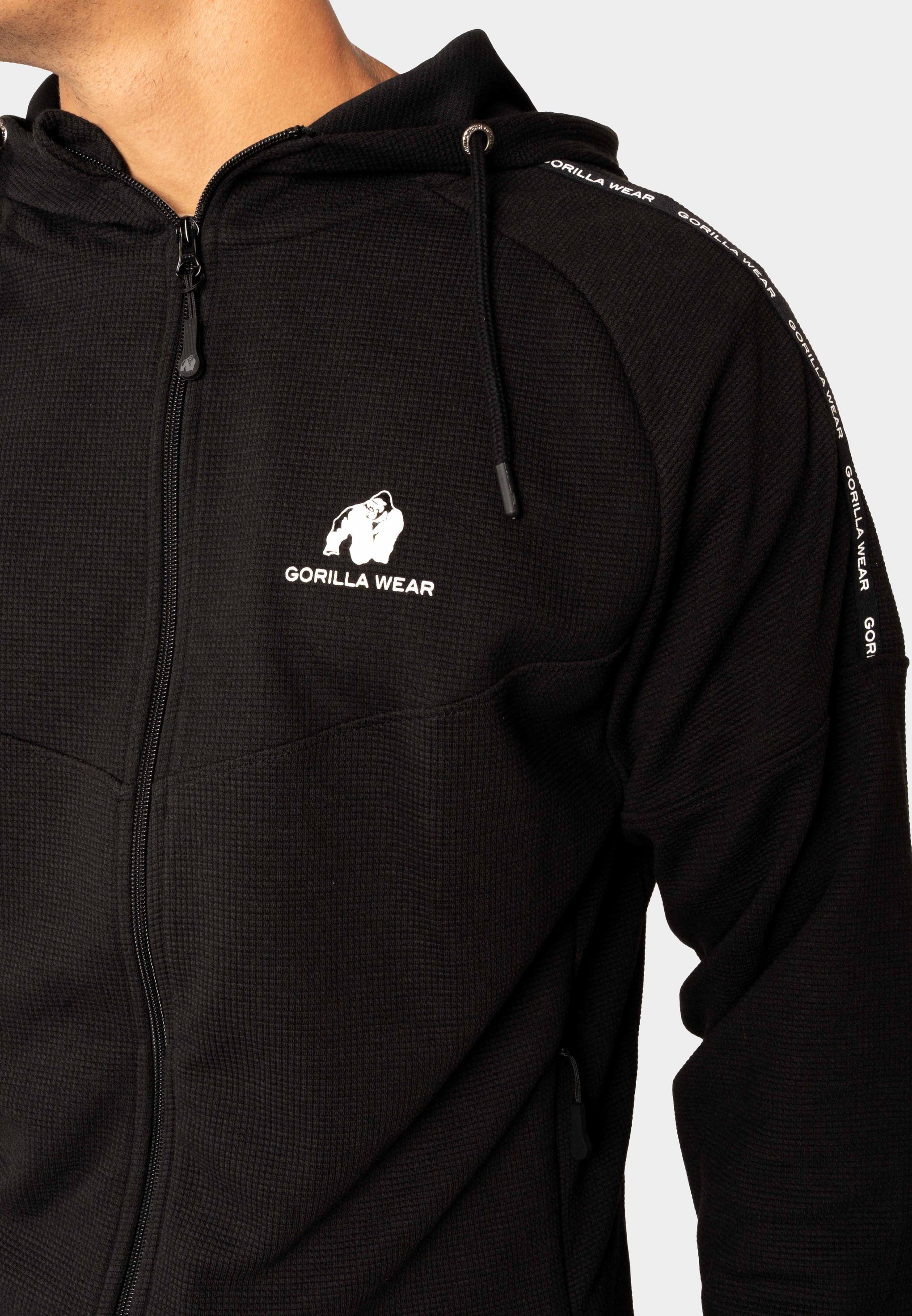 Harvey Hooded Track Jacket - Black