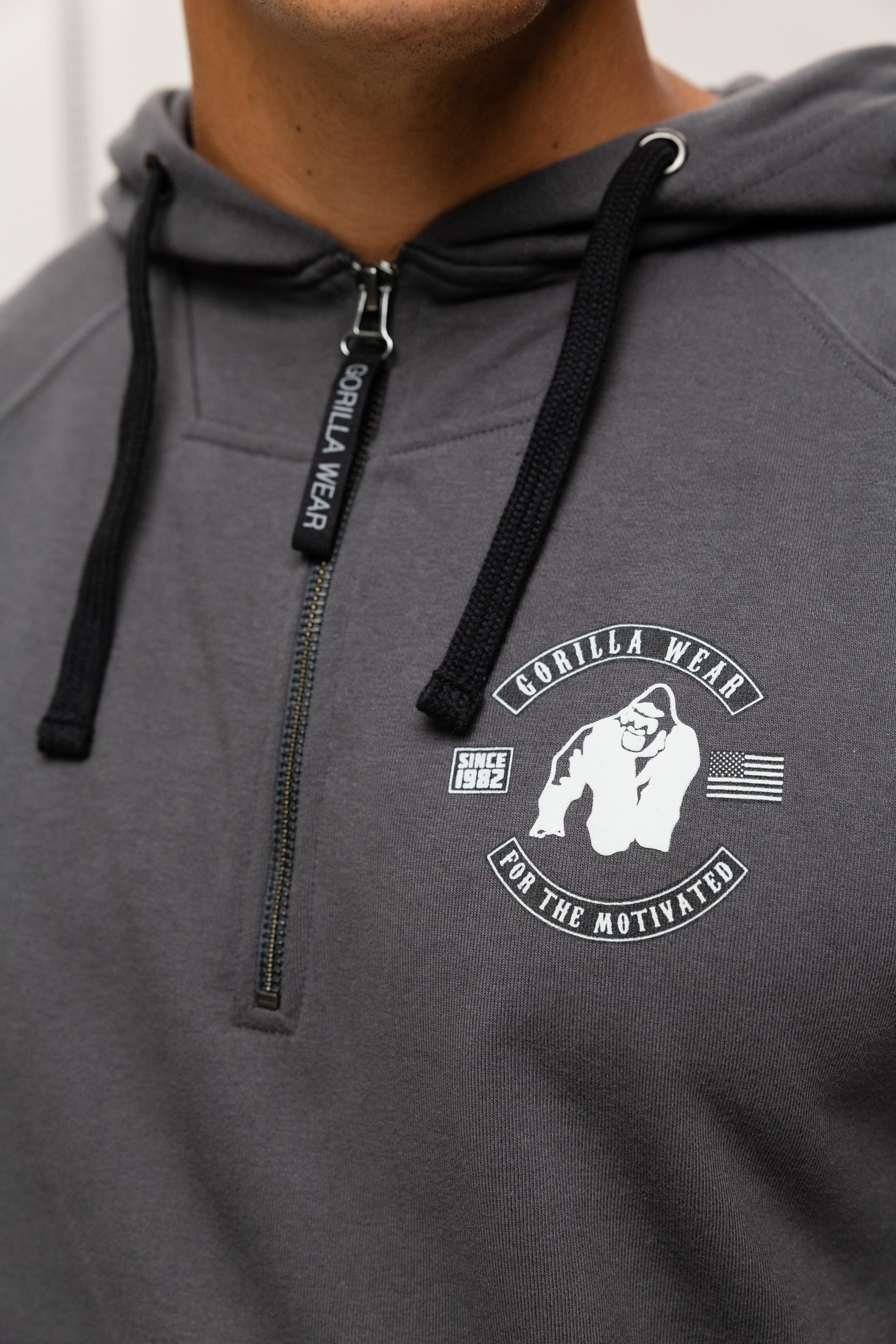 Huntley Sleeveless Hoodie - Dark Gray