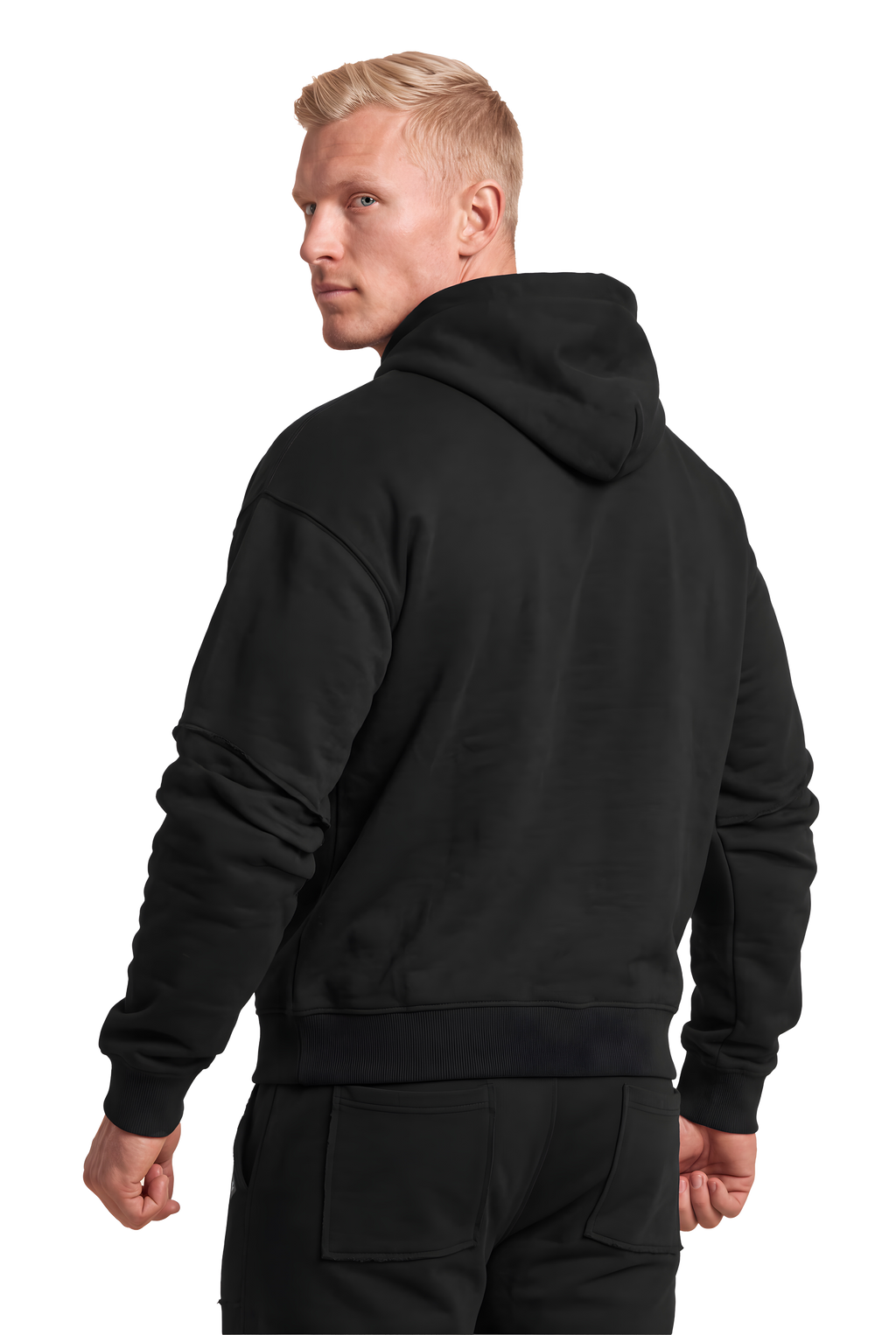 Asheville Raw Hoodie - Black