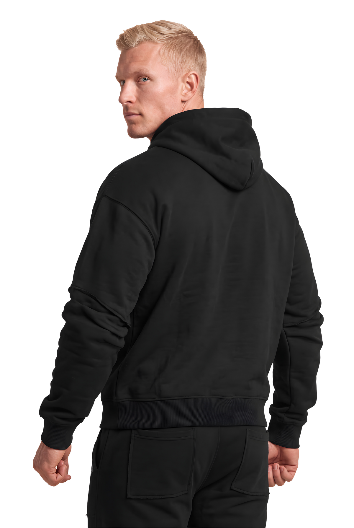 Asheville Raw Hoodie - Black