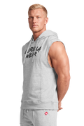 Asheville Raw Sleeveless Hoodie - Gray