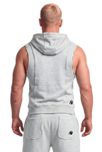 Asheville Raw Sleeveless Hoodie - Gray