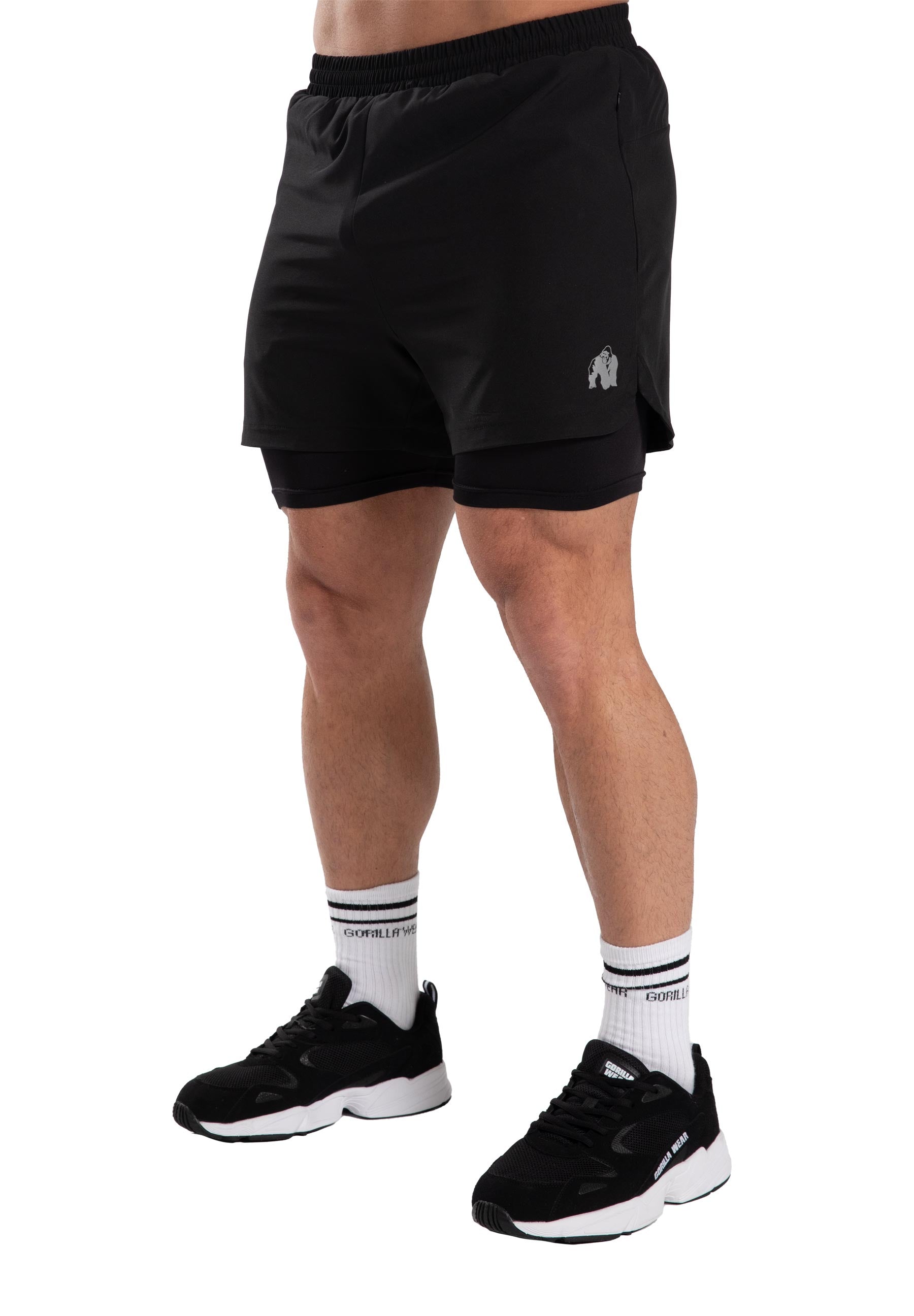 Cortez 2-In-1 Shorts - Black