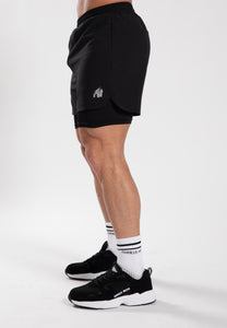 Cortez 2-In-1 Shorts - Black