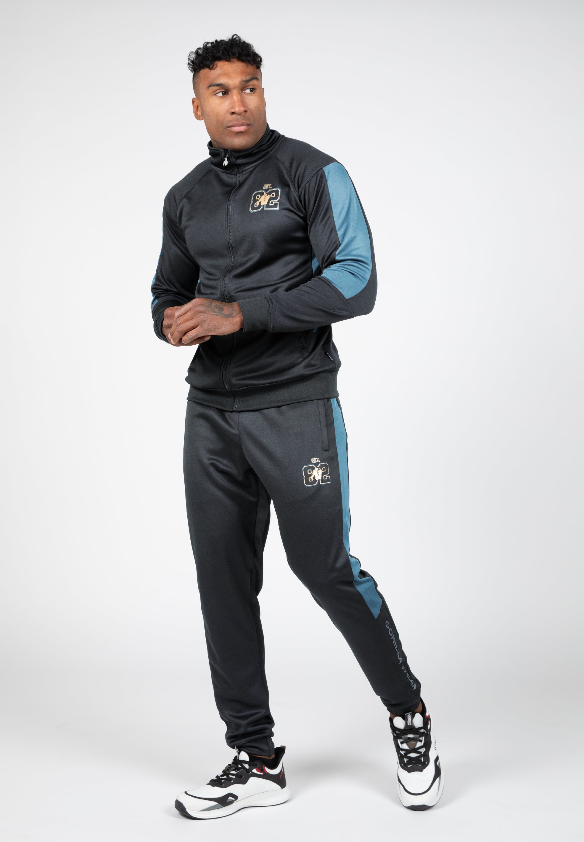 Devon Training Pants - Gray/Blue