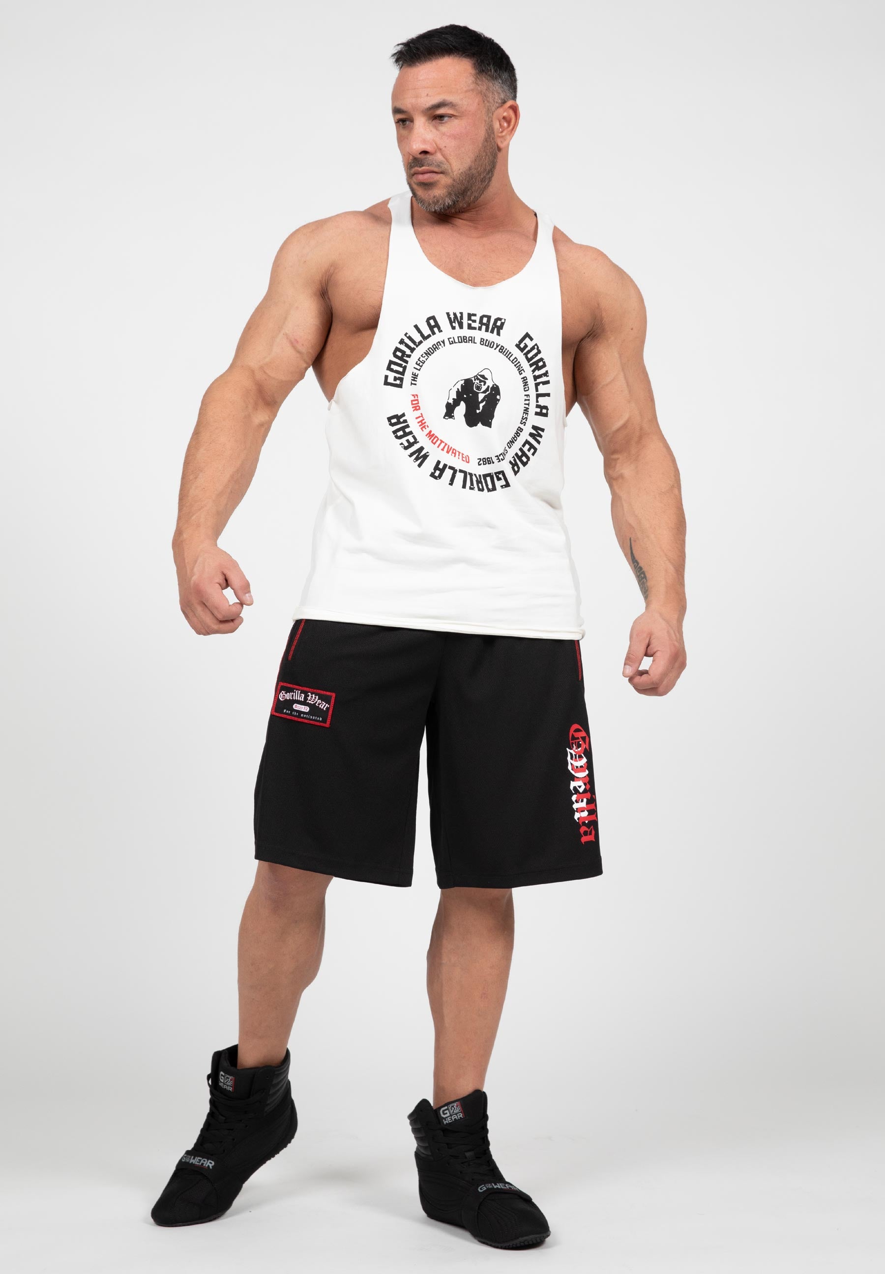 Marlow Mesh Shorts - Black/Red