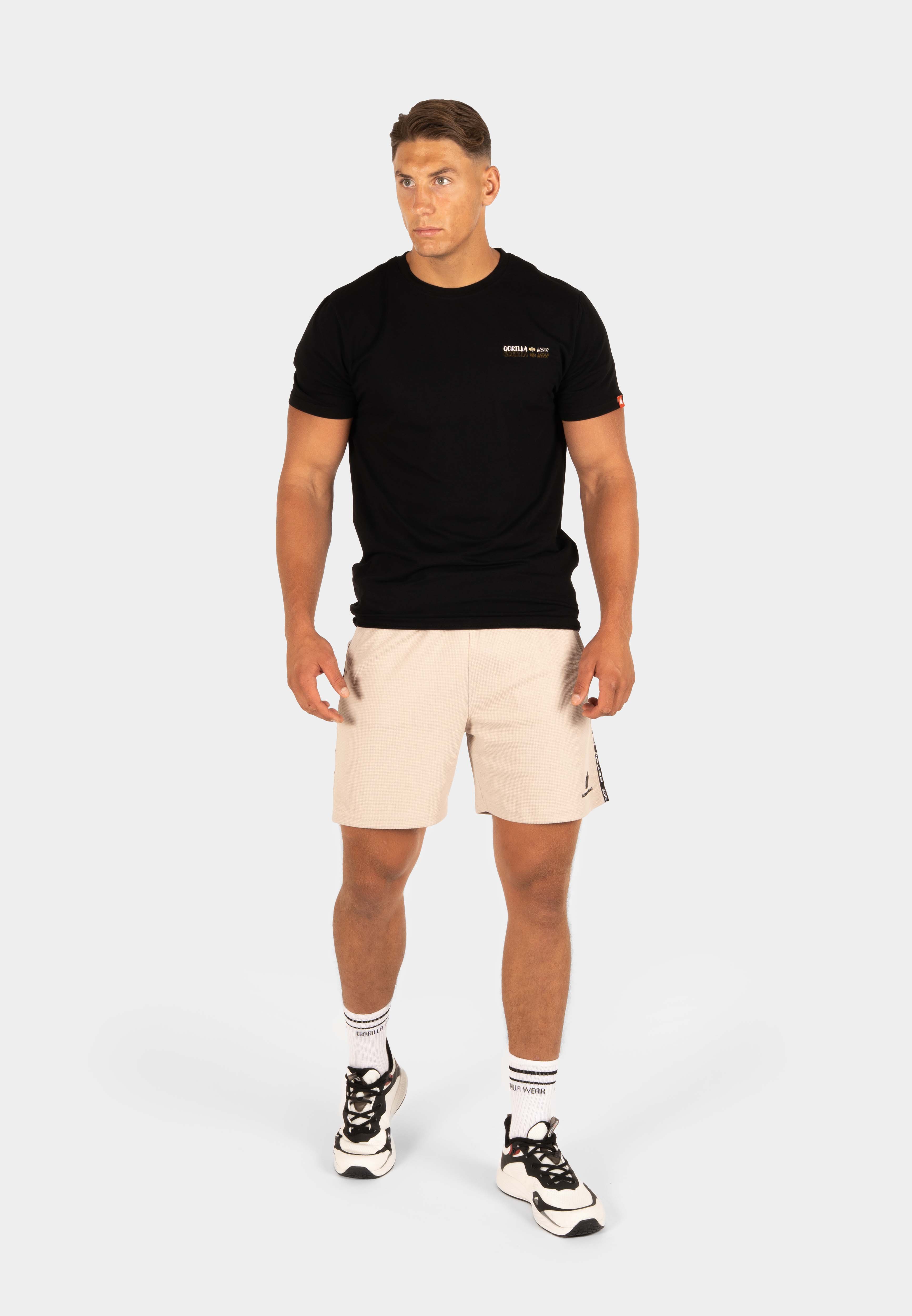 Harvey Track Shorts - Beige