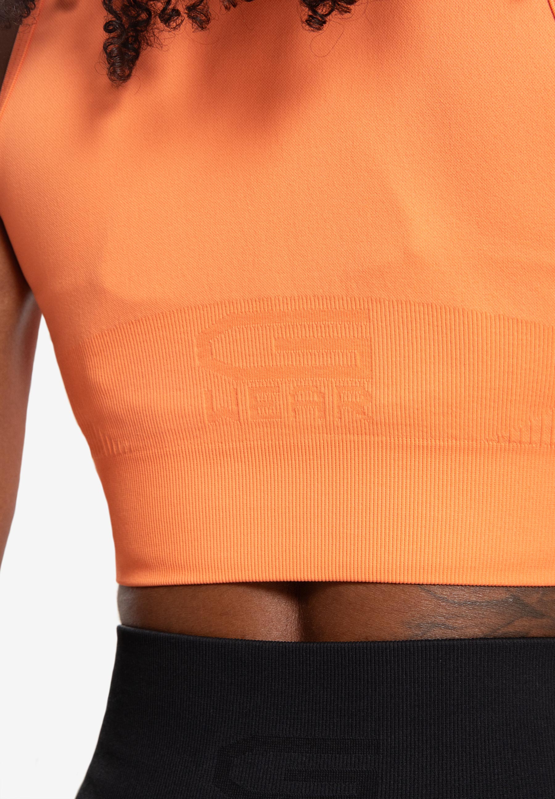 Olivia Seamless Crop Top - Peach