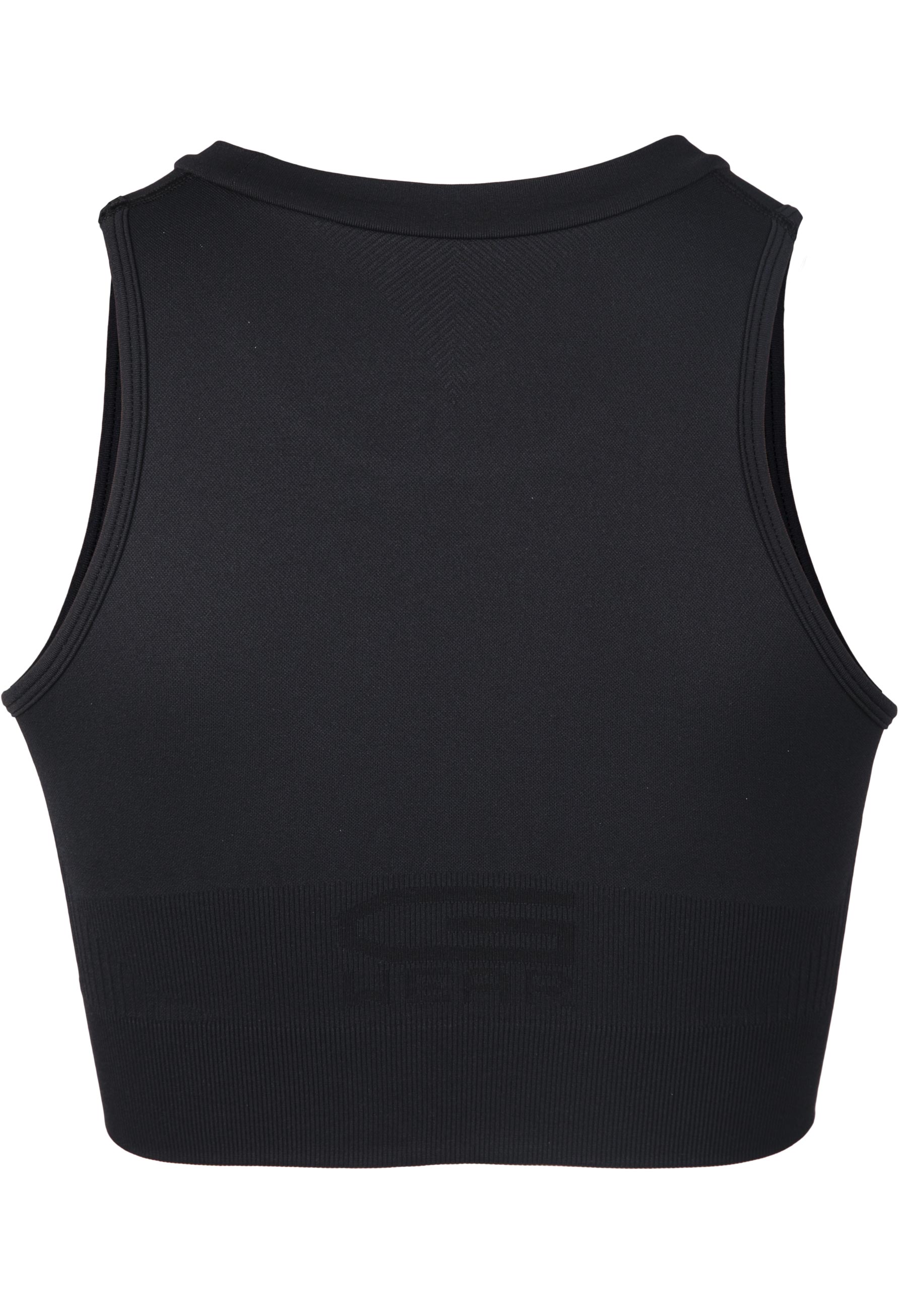 Olivia Seamless Crop Top - Black