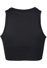 Load image into Gallery viewer, Olivia Seamless Crop Top - Black