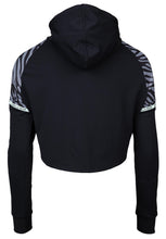 Load image into Gallery viewer, Zion Cropped Hoodie - Black