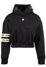 Load image into Gallery viewer, Tracey Cropped Hoodie - Black