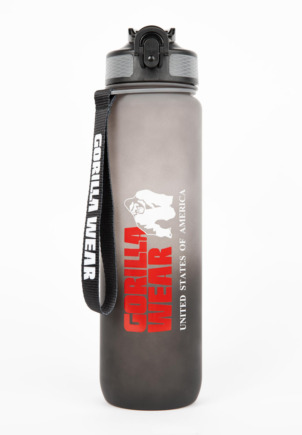 Gradient Water Bottle 1000ML - Black/Gray