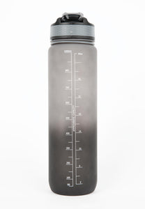 Gradient Water Bottle 1000ML - Black/Gray