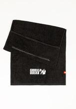 Load image into Gallery viewer, Zip Pocket Gym Towel - Black