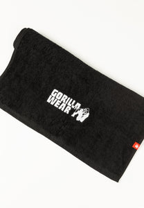 Zip Pocket Gym Towel - Black